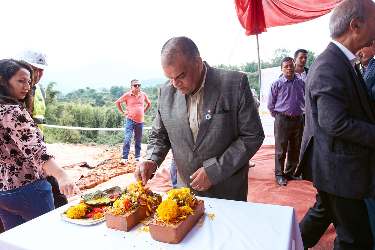 Stone laying ceremony