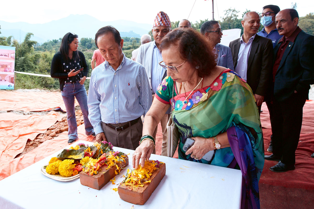 Stone laying ceremony
